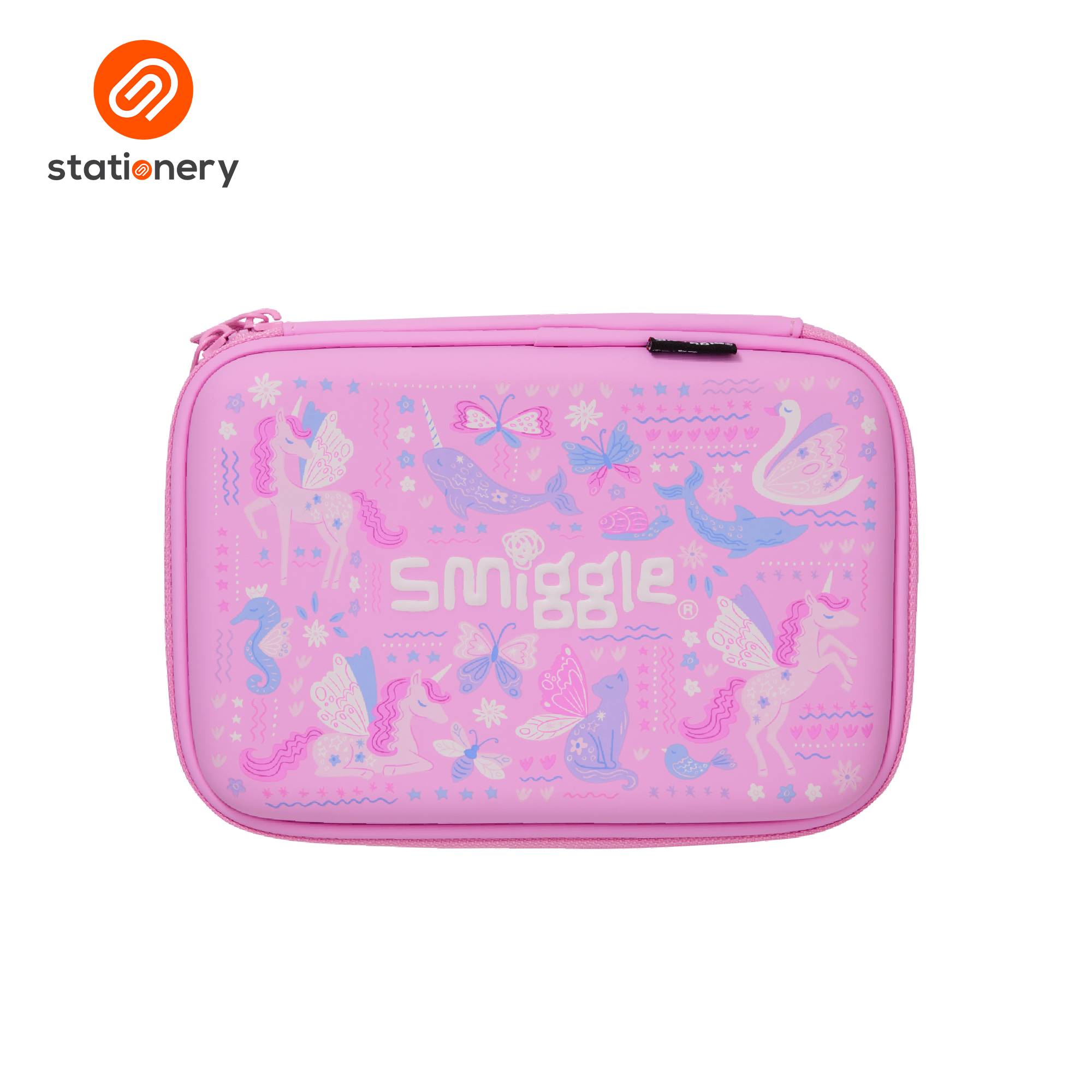 Smiggle Realm Hardtop Pencil Case - Pink-zoom-3