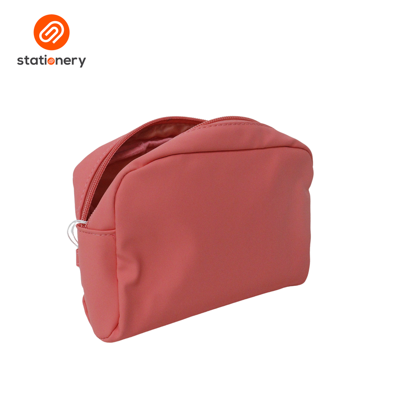 Lightweight Leatherette Rectangular Travel & Cosmetic Pouch-zoom-