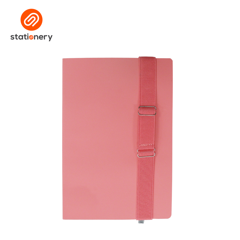Soft Bound A5 Leatherette Journal with Detachable Pen Case-zoom-