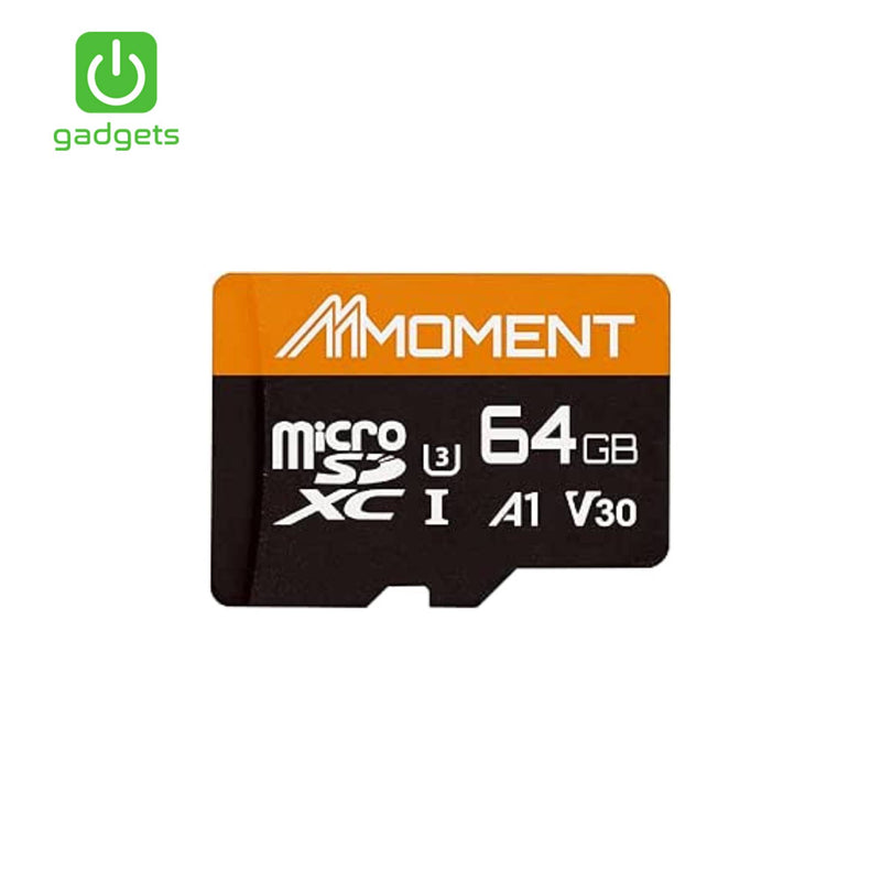 Moment MSD UHS‑I U3 V30 A1 Memory Card (64GB) with Adapter-zoom-