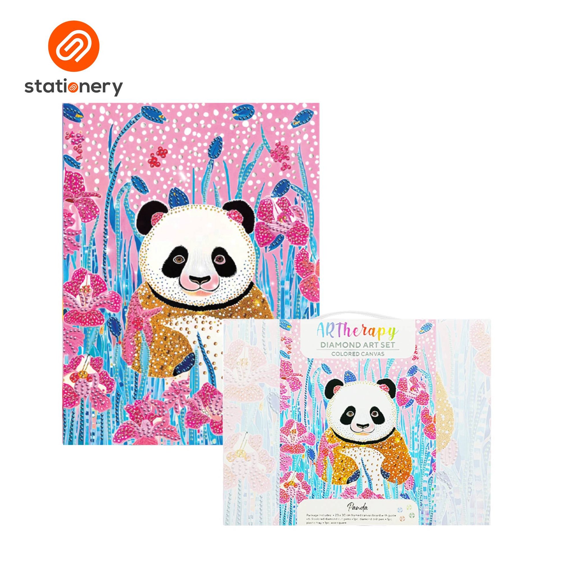 ARTherapy Diamond Art Set Colored Canvas - 23x30cm-6