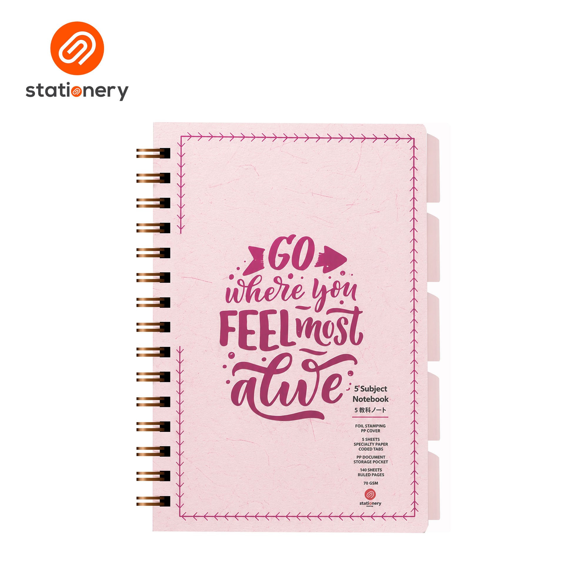 SSP-10100901:10100901_2026_5SUBJ_NBK_FOIL_STAMPING_PINK_140SHTS.jpg