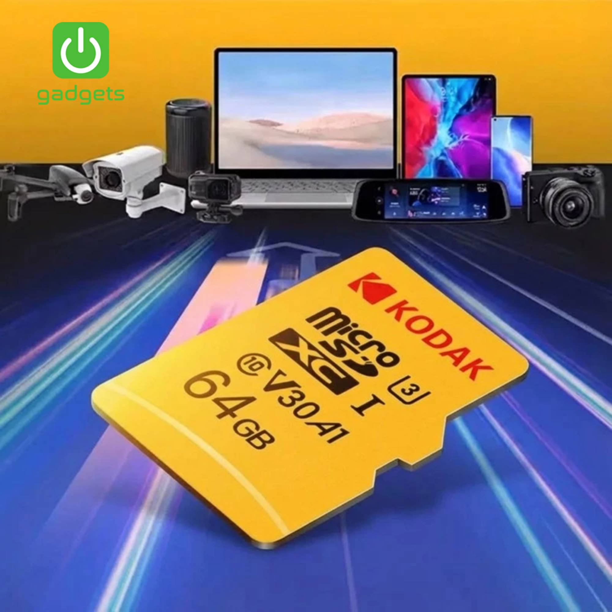 SSP-10101018:10101018e_KODAK_MSD_64GB_UHS-I_U3V30A1_CARD_W_ADAPTER.jpg