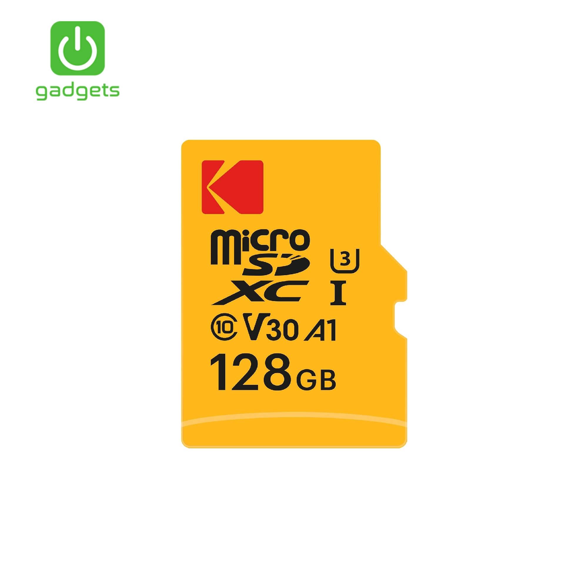 SSP-10101019:10101019b_KODAK_MSD_128GB_UHS-I_U3V30A1_CARD_W_ADAPTER.jpg