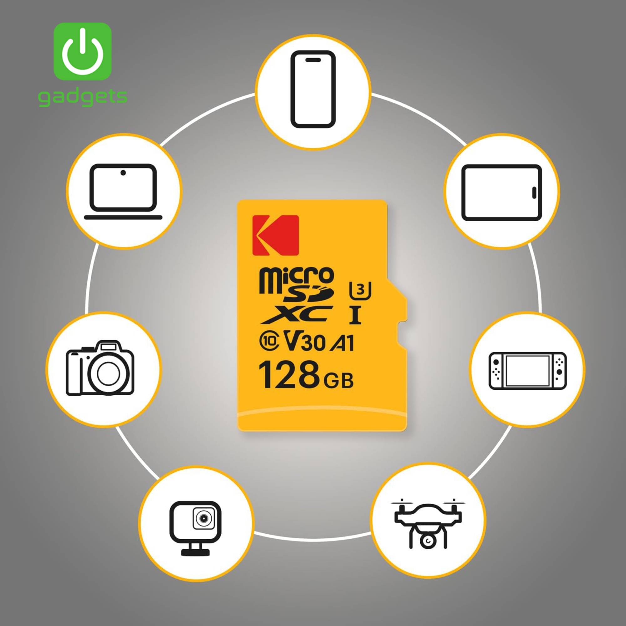 SSP-10101019:10101019f_KODAK_MSD_128GB_UHS-I_U3V30A1_CARD_W_ADAPTER.jpg