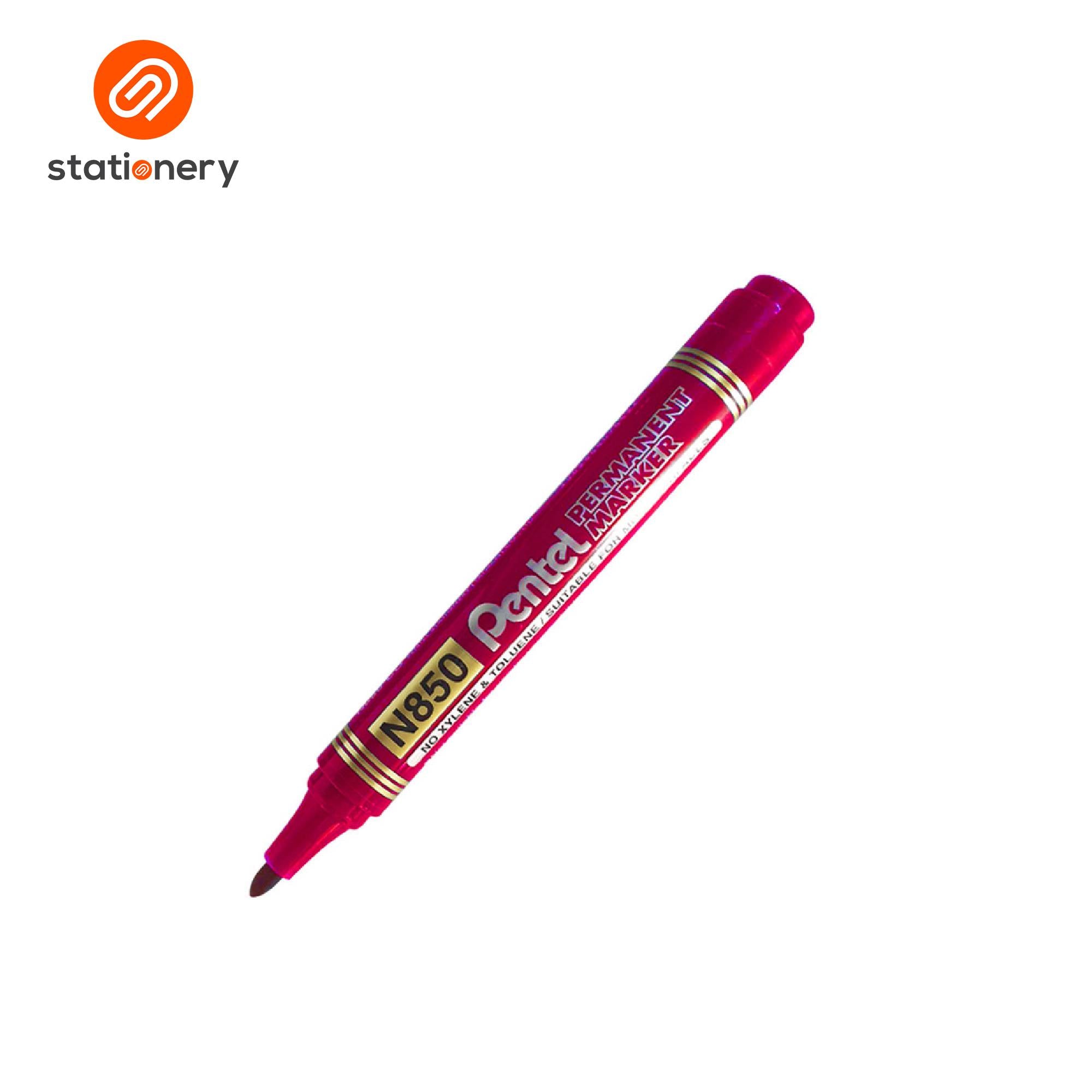 SSP-10101023:10101023b_PENTEL_PERMANENT_MARKER_BULLET_RED_N850.jpg