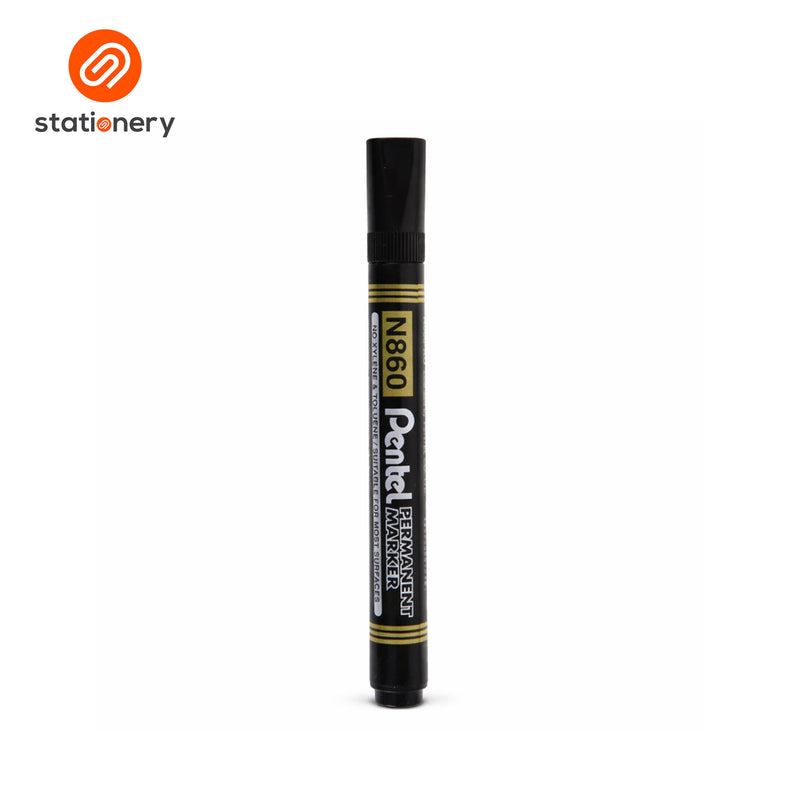 Pentel N860 Permanent Marker - Chisel Tip-zoom-