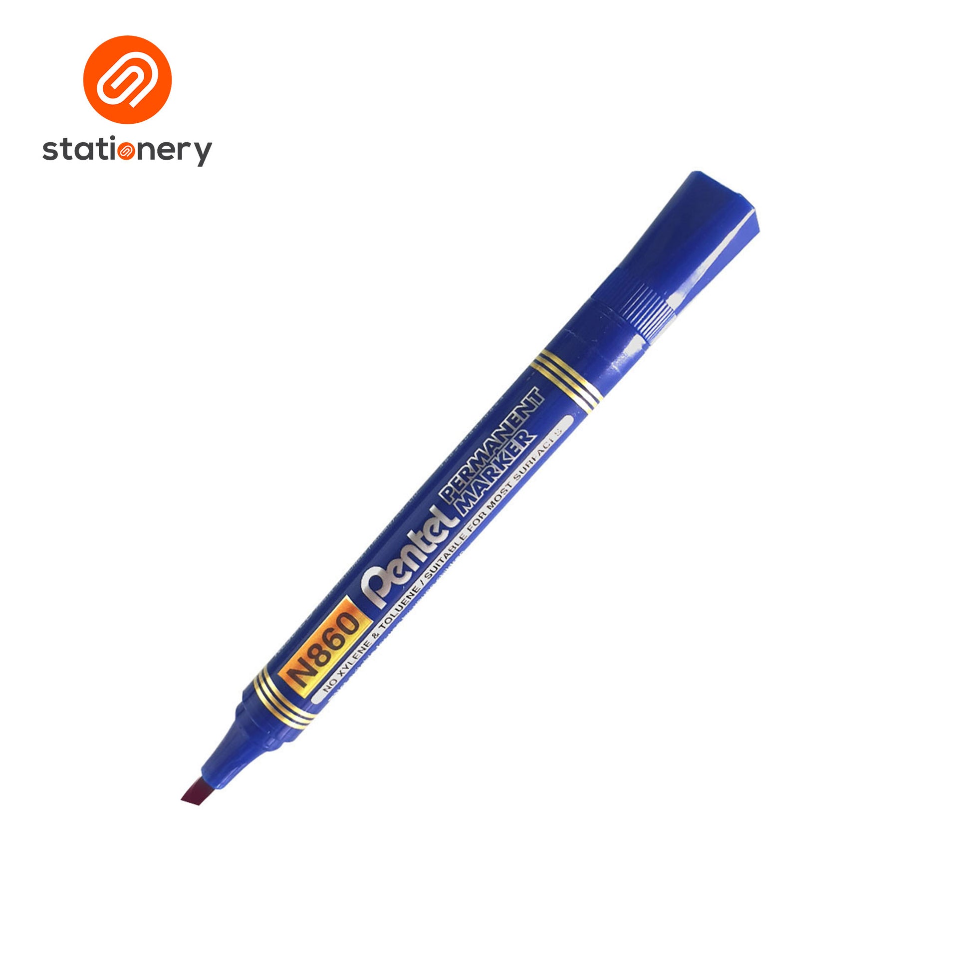 Pentel N860 Permanent Marker - Chisel Tip-5