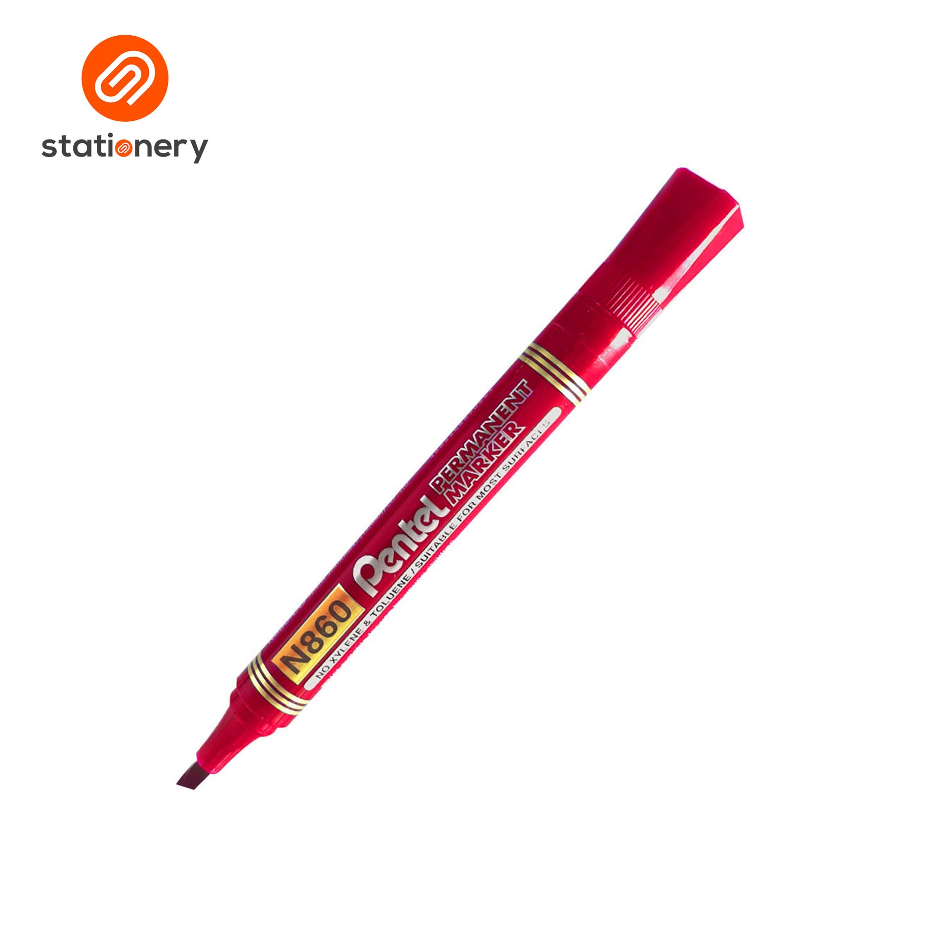 Pentel N860 Permanent Marker - Chisel Tip-6
