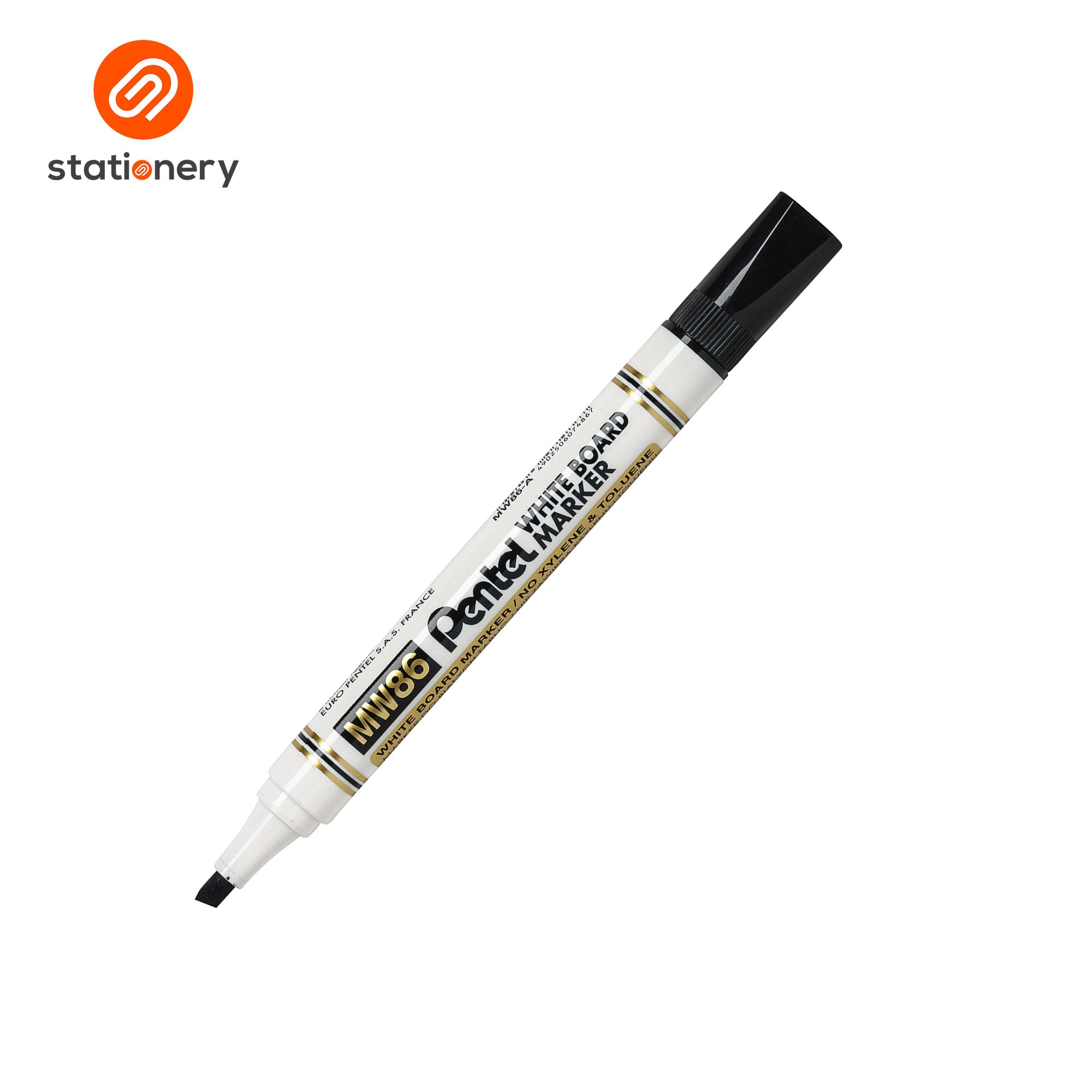 SSP-10101030:10101030a_PENTEL_WHITEBOARD_MARKER_CHISEL_BLK_MW86.jpg