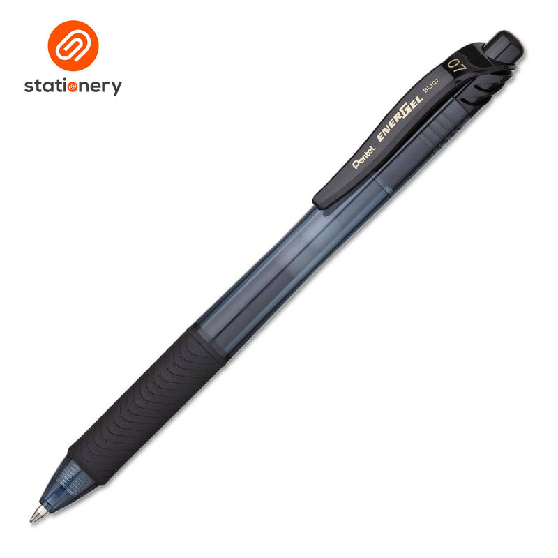 Pentel EnerGel-X Retractable Gel Pen 0.7mm Black - BLN107-zoom-