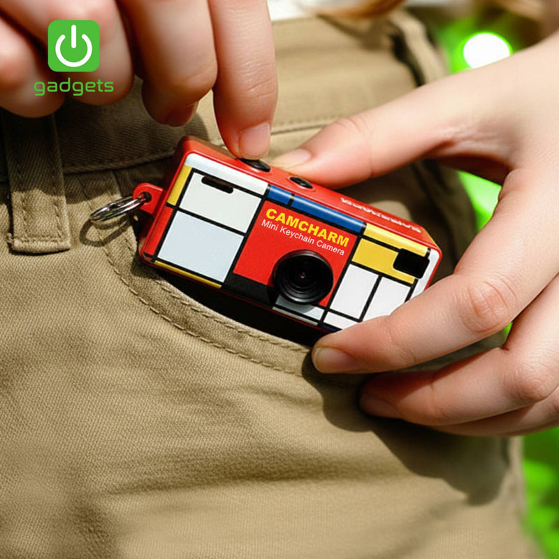 Gadgets Camcharm Mini Digital Keychain Camera - Black-zoom-