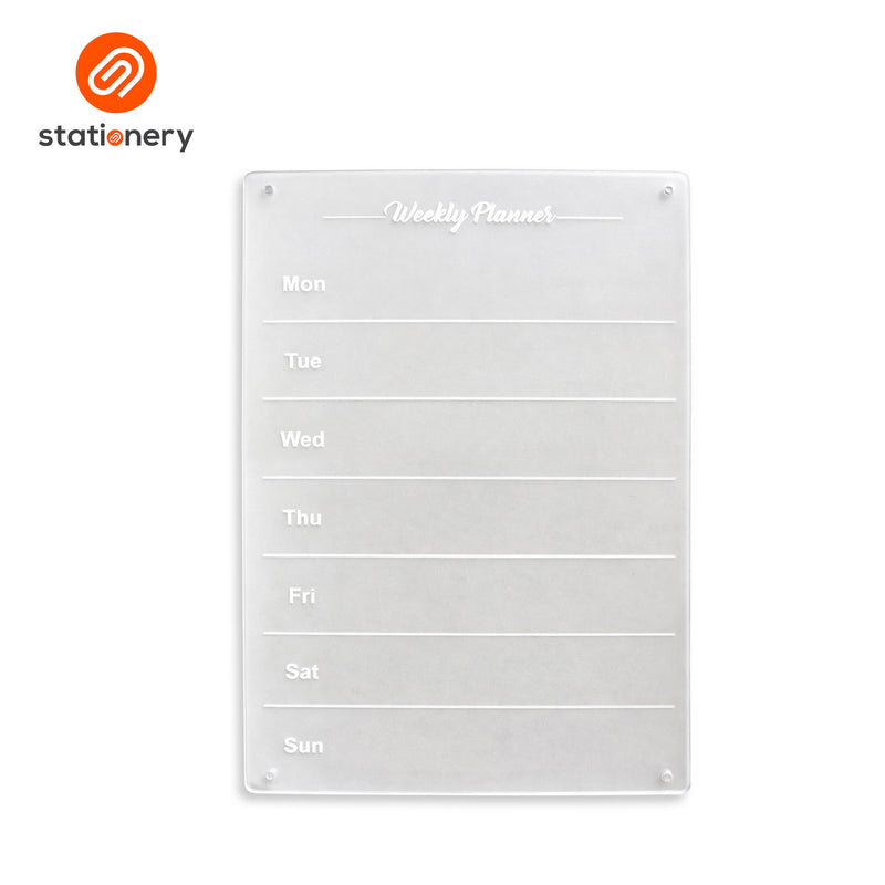 Acrylic Whiteboard Weekly Planner A4 - 21 x 30 cm-zoom-