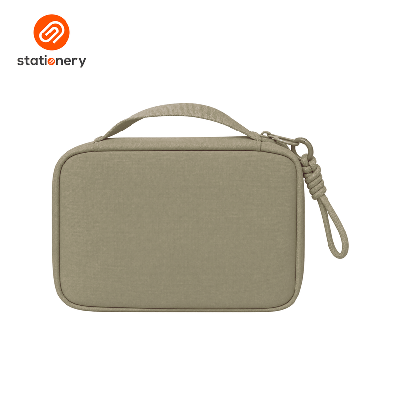 Multi-Functional Storage Pouch with Zippered Compartments & Carrying Handle-zoom-