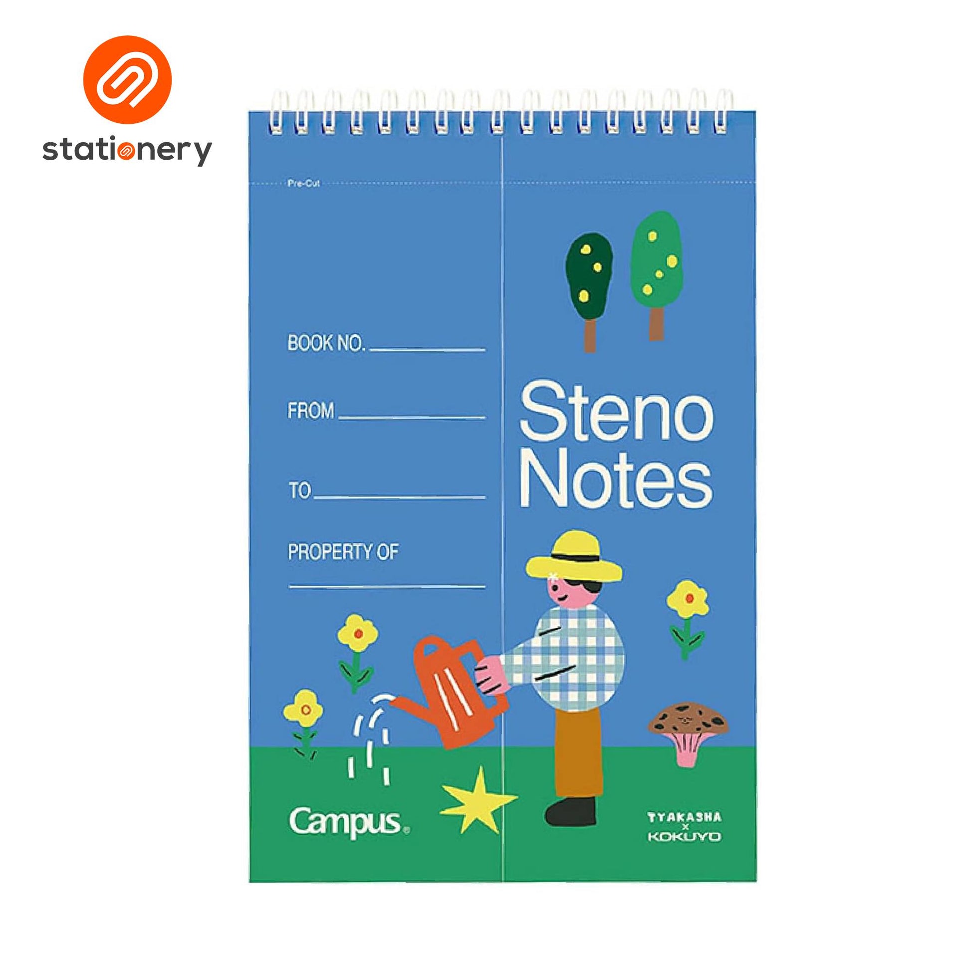 Kokuyo Tyakasha Steno Notes Spiral Notebook - 6x9"-6