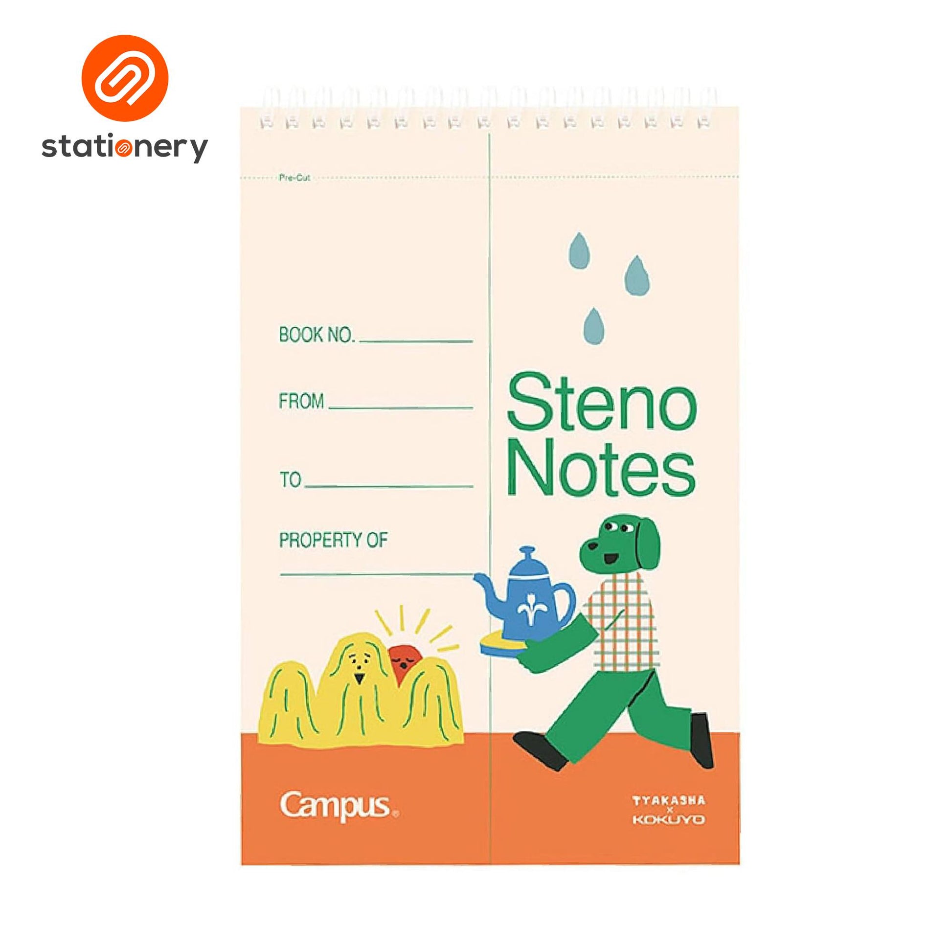 Kokuyo Tyakasha Steno Notes Spiral Notebook - 6x9"-7