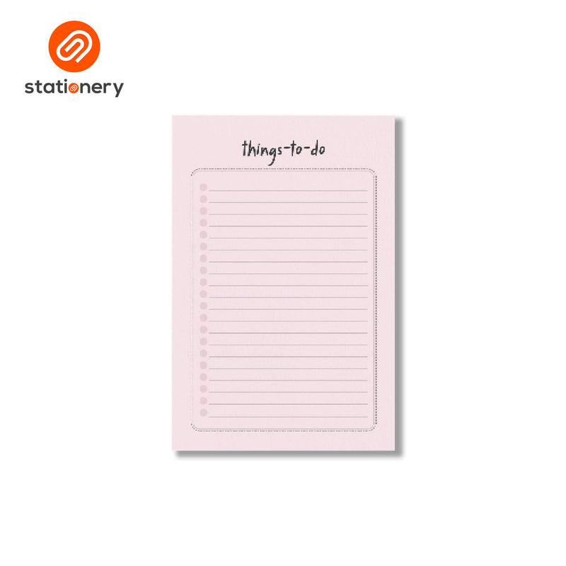 To Do List Pink/Beige 100lvs 2 pcs per Pack - 4x6"-zoom-