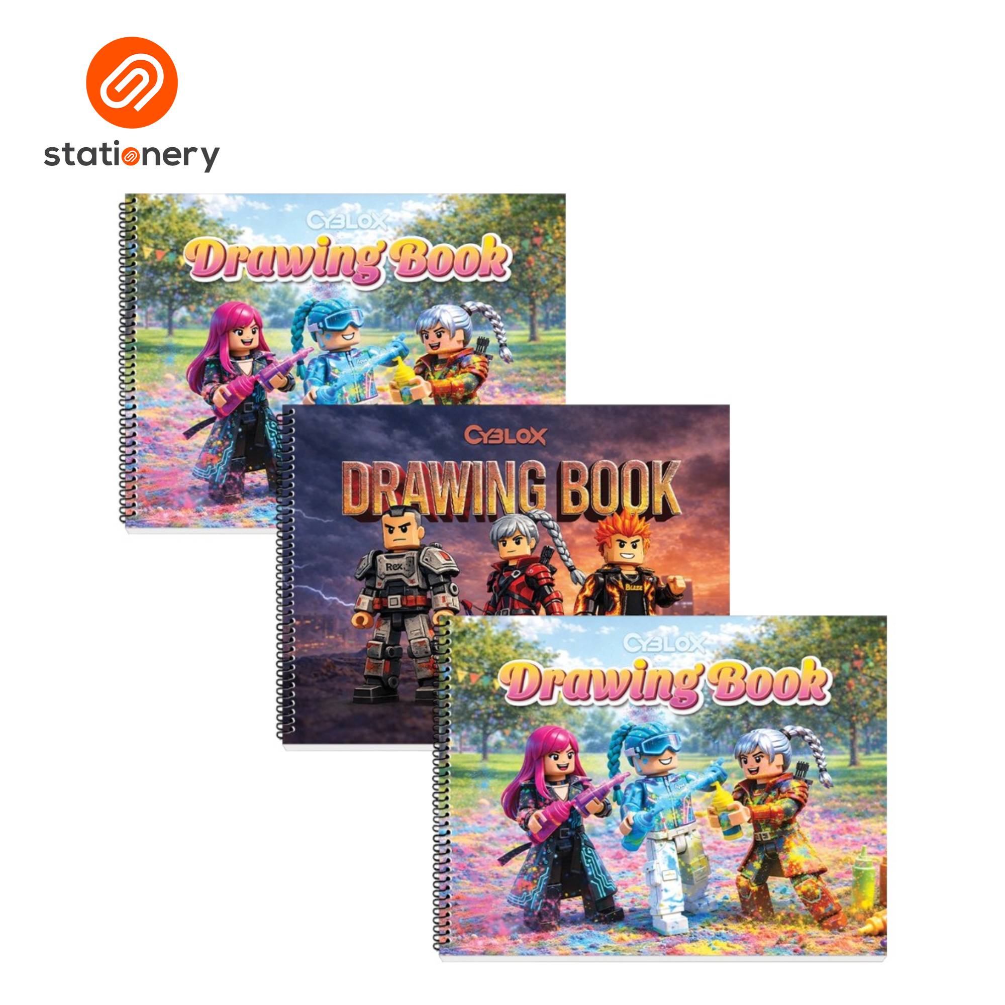 Advance Cyblox Drawing Book Pack of 3