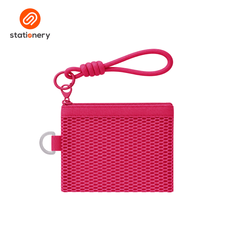 Hexagon Mesh Flat Purse Small (13 x 10 cm)-zoom-