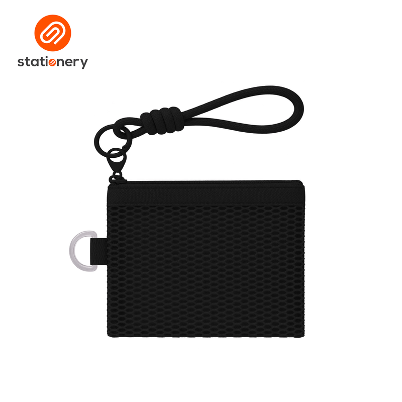 Hexagon Mesh Flat Purse Small (13 x 10 cm)-zoom-
