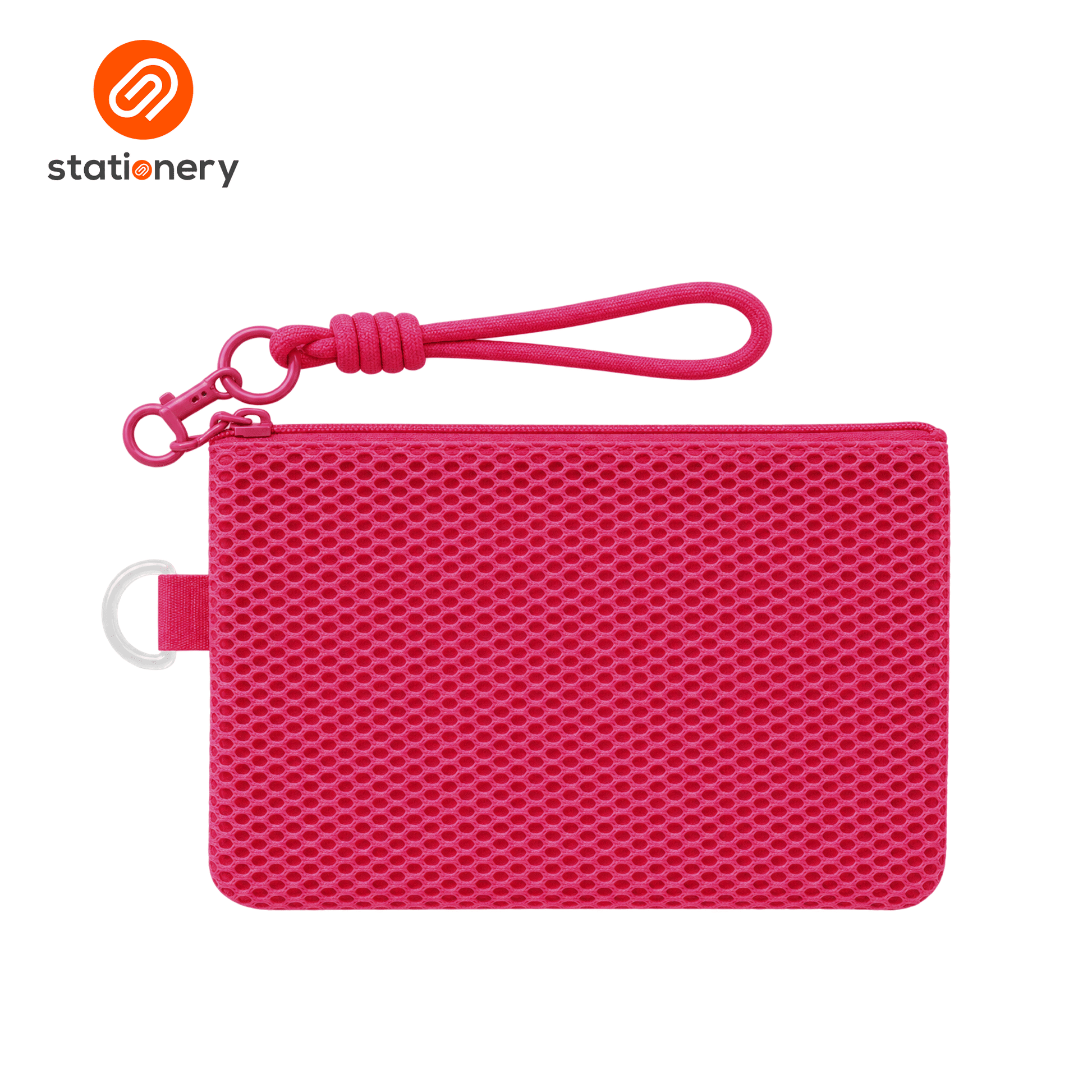 Hexagon Mesh Flat Pouch (19 x 14 cm)-1