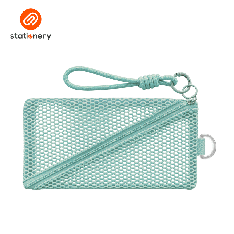 Hexagon Mesh Hemingway Rectangle Pouch (19 x 10 cm)-zoom-