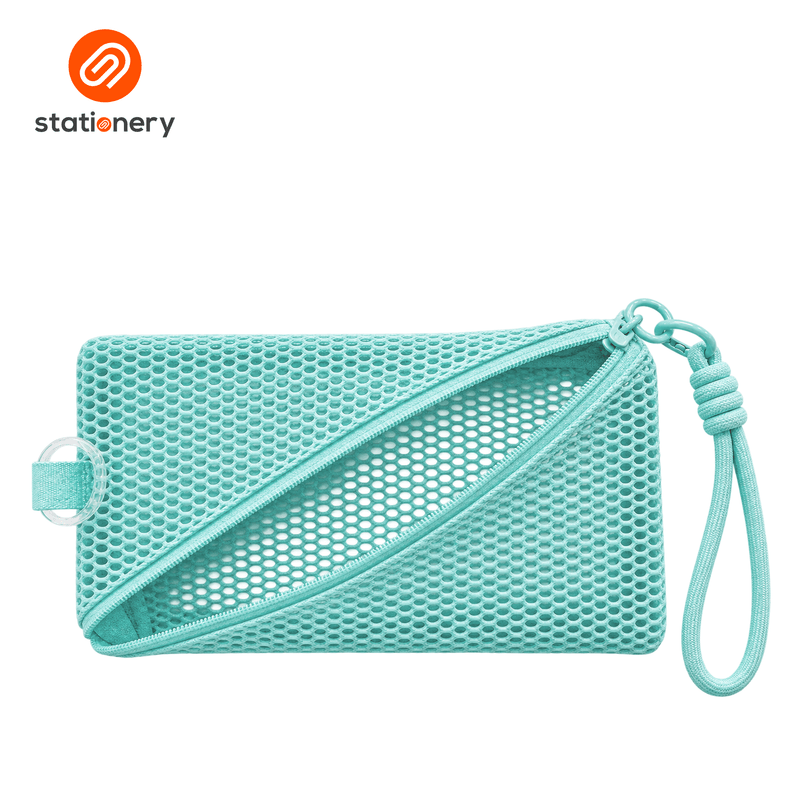 Hexagon Mesh Hemingway Rectangle Pouch (19 x 10 cm)-zoom-