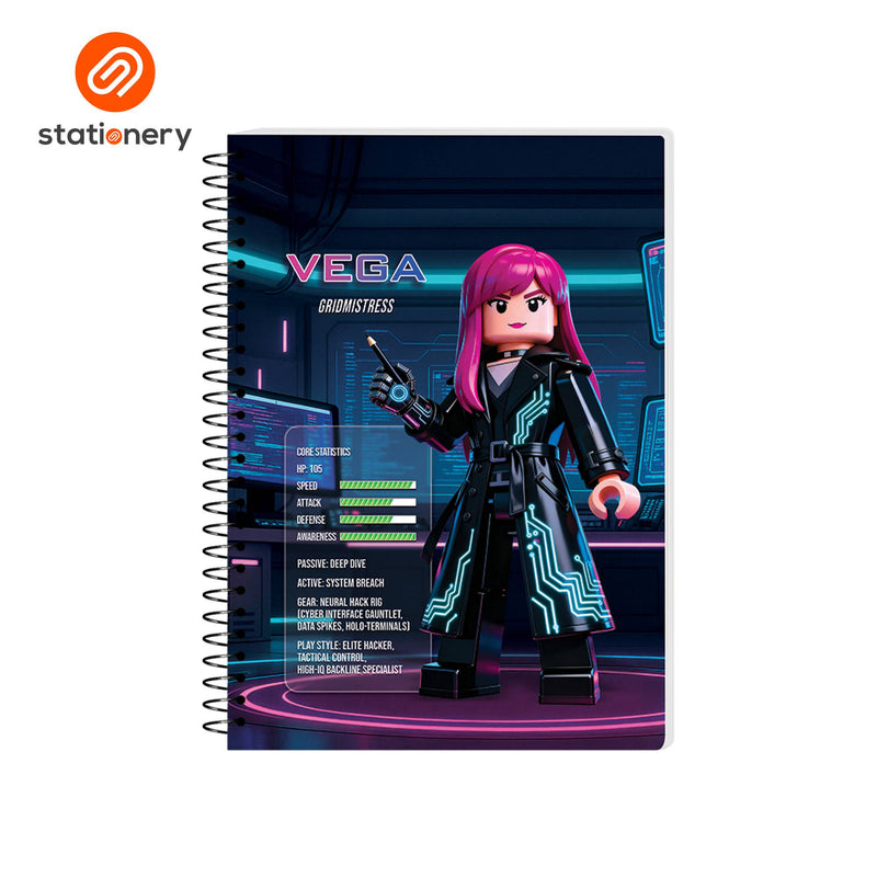 Advance Cyblox Spiral Notebook 80lvs Pack of 8-zoom-