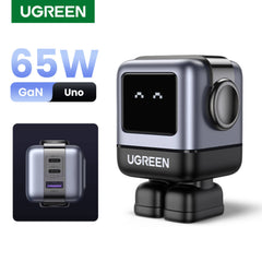 SSP-10101880:10101880e_UGREEN_ROBOT_65W_3-PORT_CHARGER_CD361-BLACK.jpg
