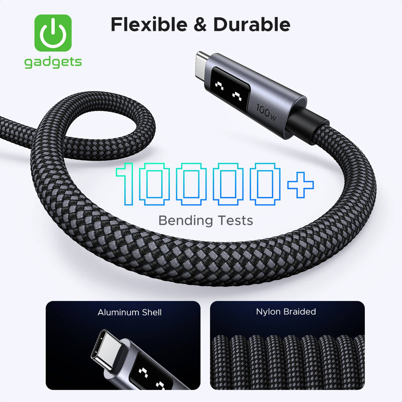 UGreen Uno USB-C to USB-C 100W PD Fast Charging Cable 1m-zoom-