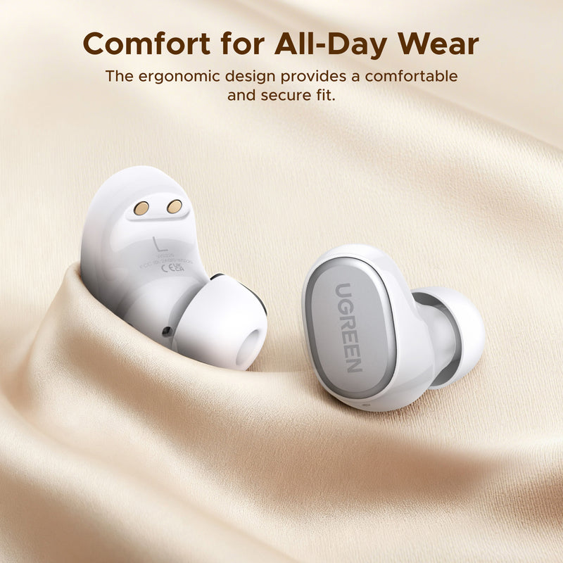 UGreen HiTune A3 Bluetooth Earbuds WS220 - White-zoom-