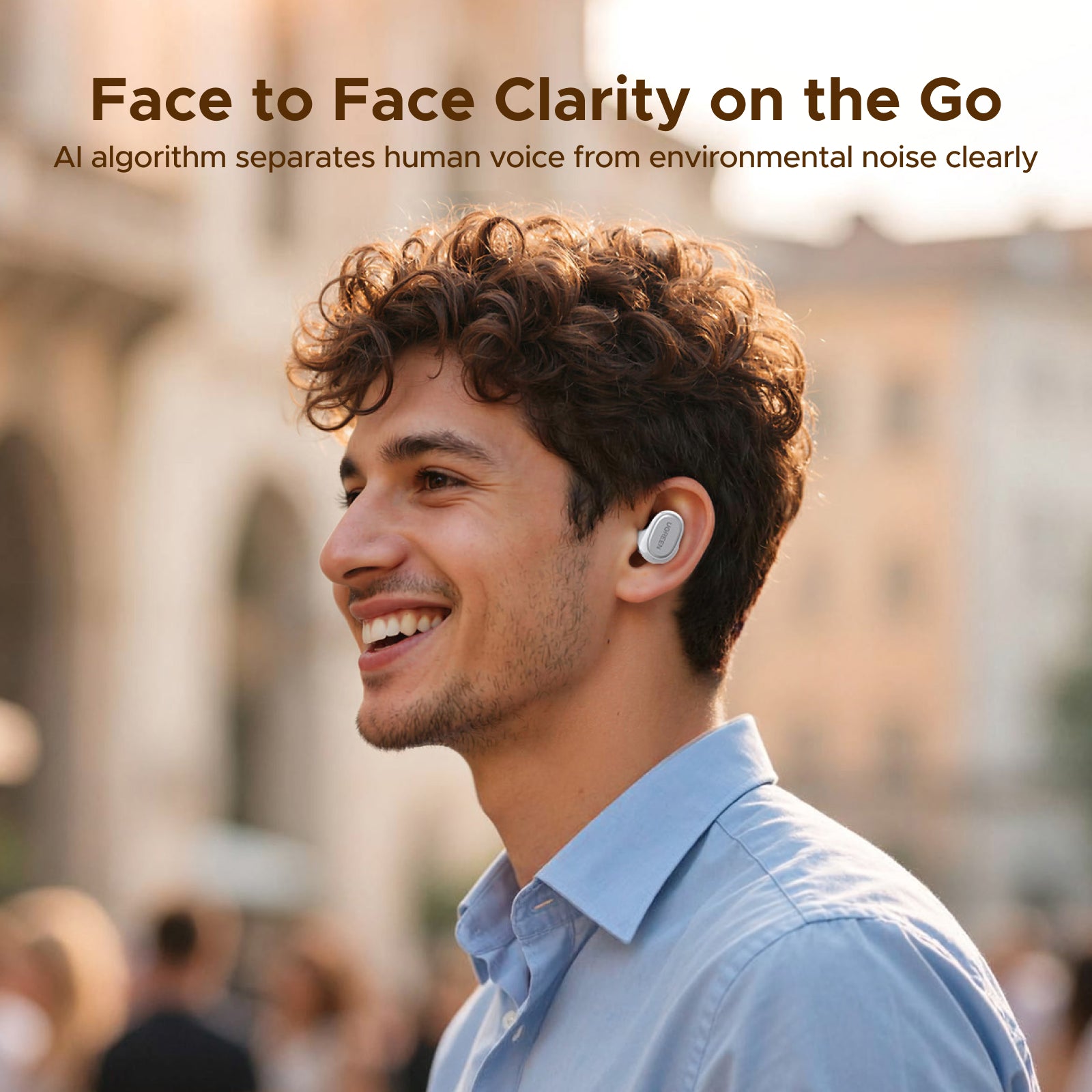 UGreen HiTune A3 Bluetooth Earbuds WS220 - White-zoom-10