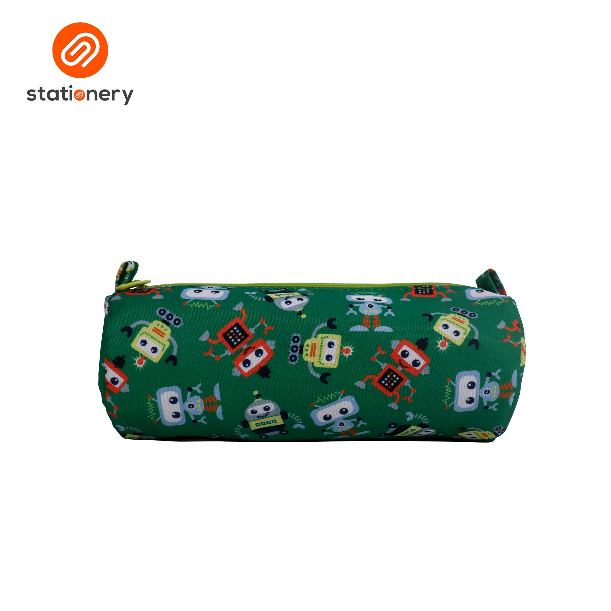 Cylindrical Single Zip Round Pencil Case-zoom-3