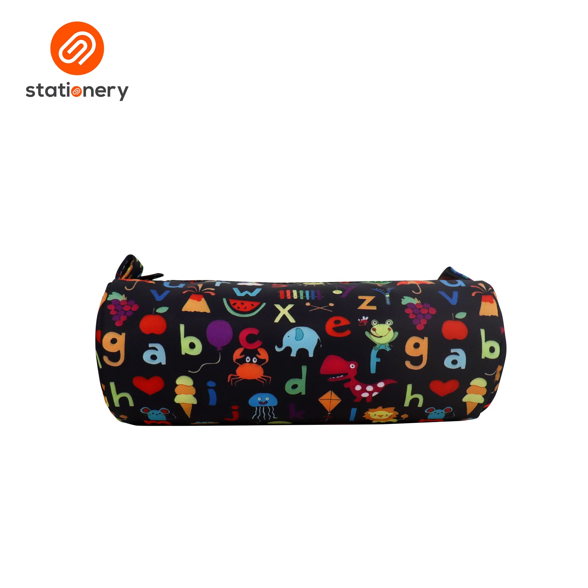 Cylindrical Single Zip Round Pencil Case-zoom-4