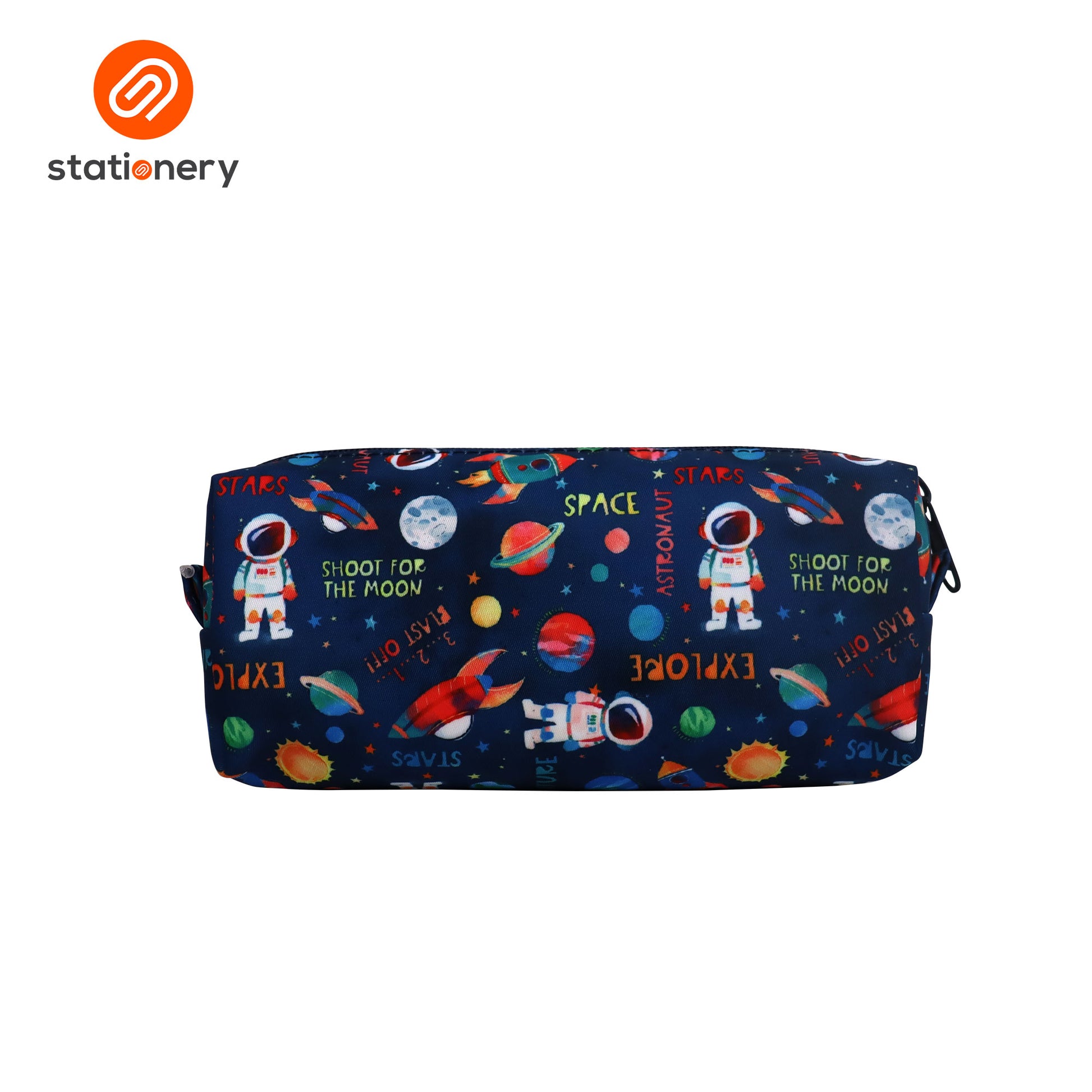 Rectangular Single Zip Pencil Case-4