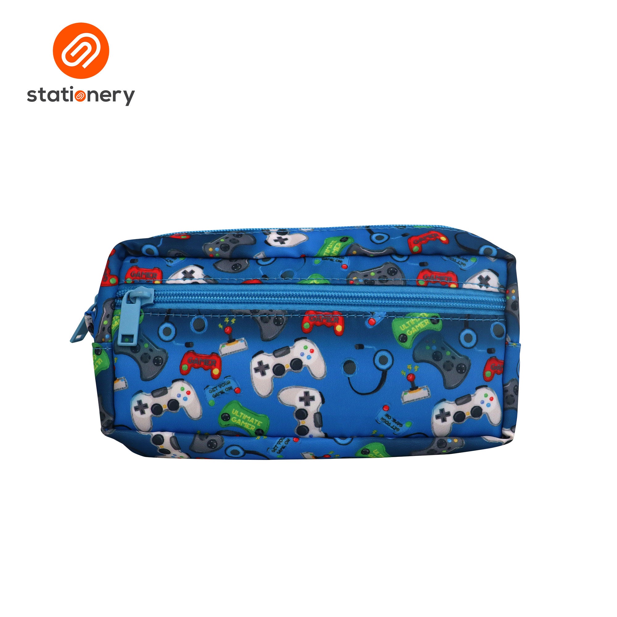 Multi Purpose Double Zip Pencil Case with Pocket