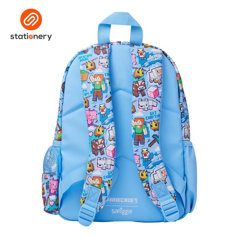 Smiggle Minecraft Junior Character Backpack - Light Blue-zoom-