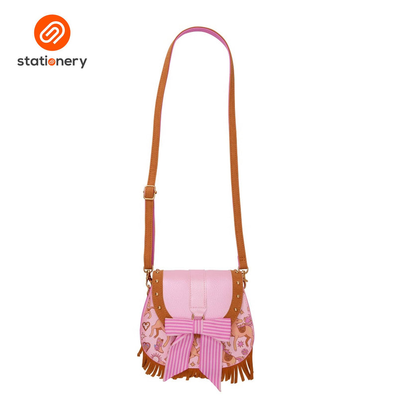 Smiggle Wildflower Saddle Shoulder Bag - Pink-zoom-