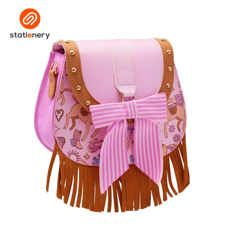 Smiggle Wildflower Saddle Shoulder Bag - Pink-zoom-