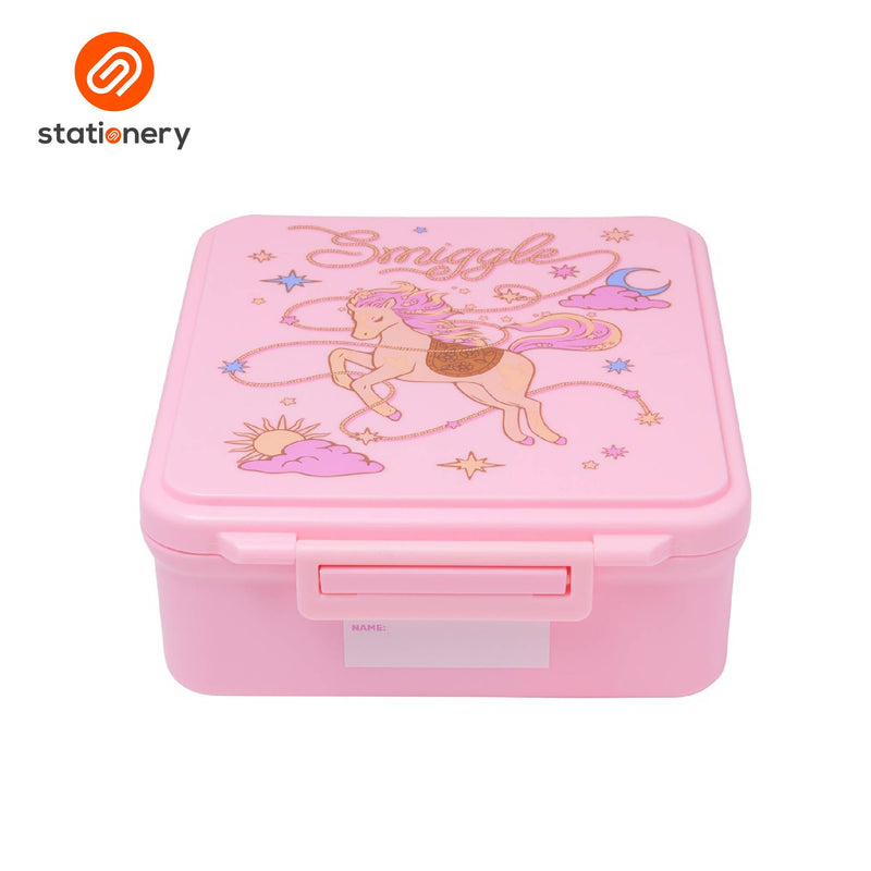 Smiggle Wildflower Bento Lunchbox With Insulated Food Jar - Pink-zoom-