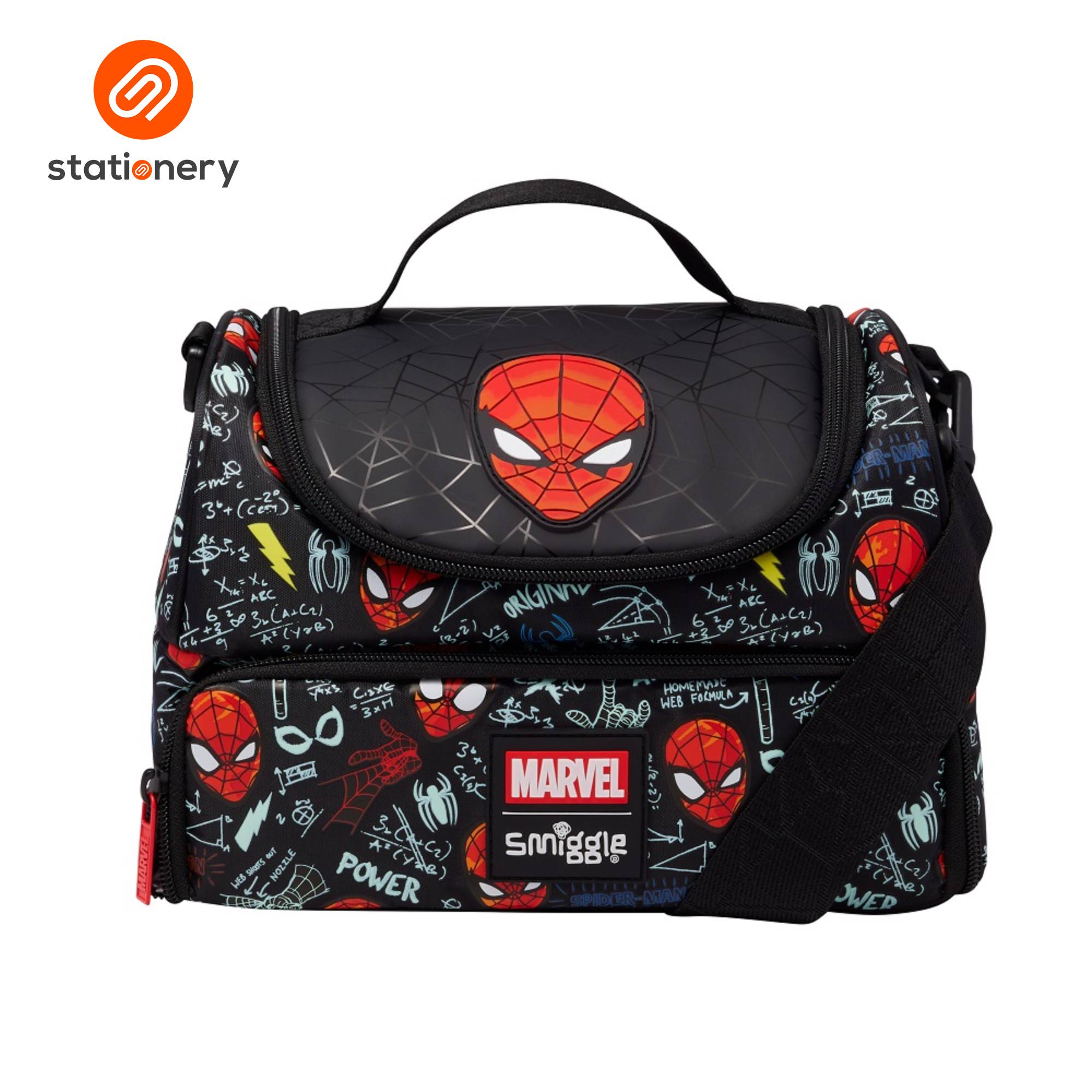 SSP-10102041:10102041A_LBAG_DBL_STRAP_LGE_SPIDEY_BLACK.jpg