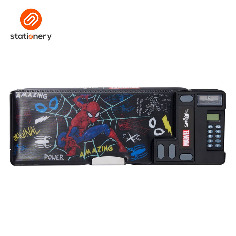Smiggle Spider-Man Pop Out Pencil Case - Black-zoom-