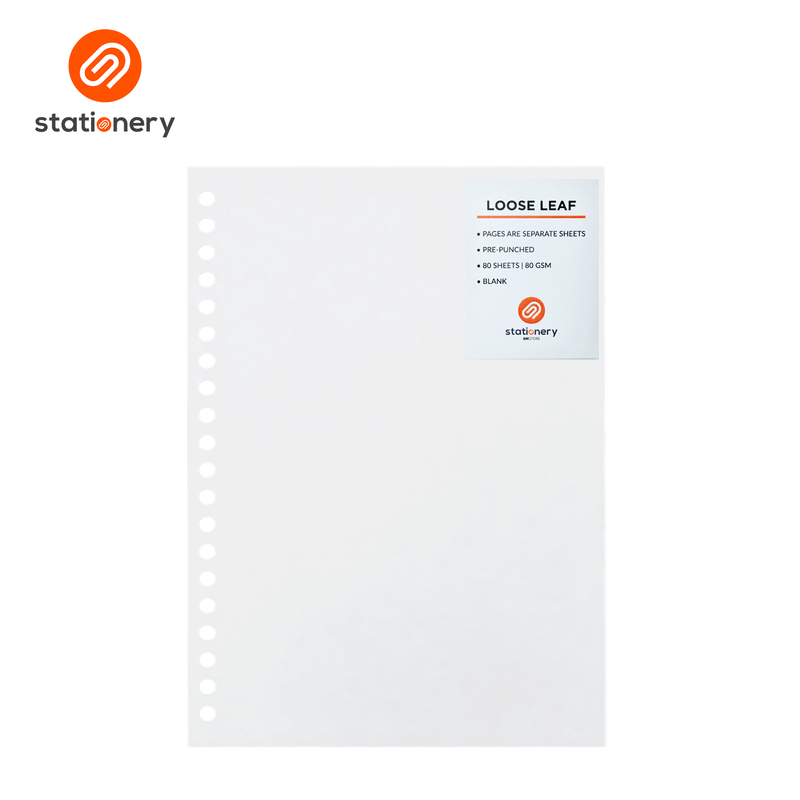 Loose Leaf Binder Refill A5 80GSM 80 Sheets-zoom-