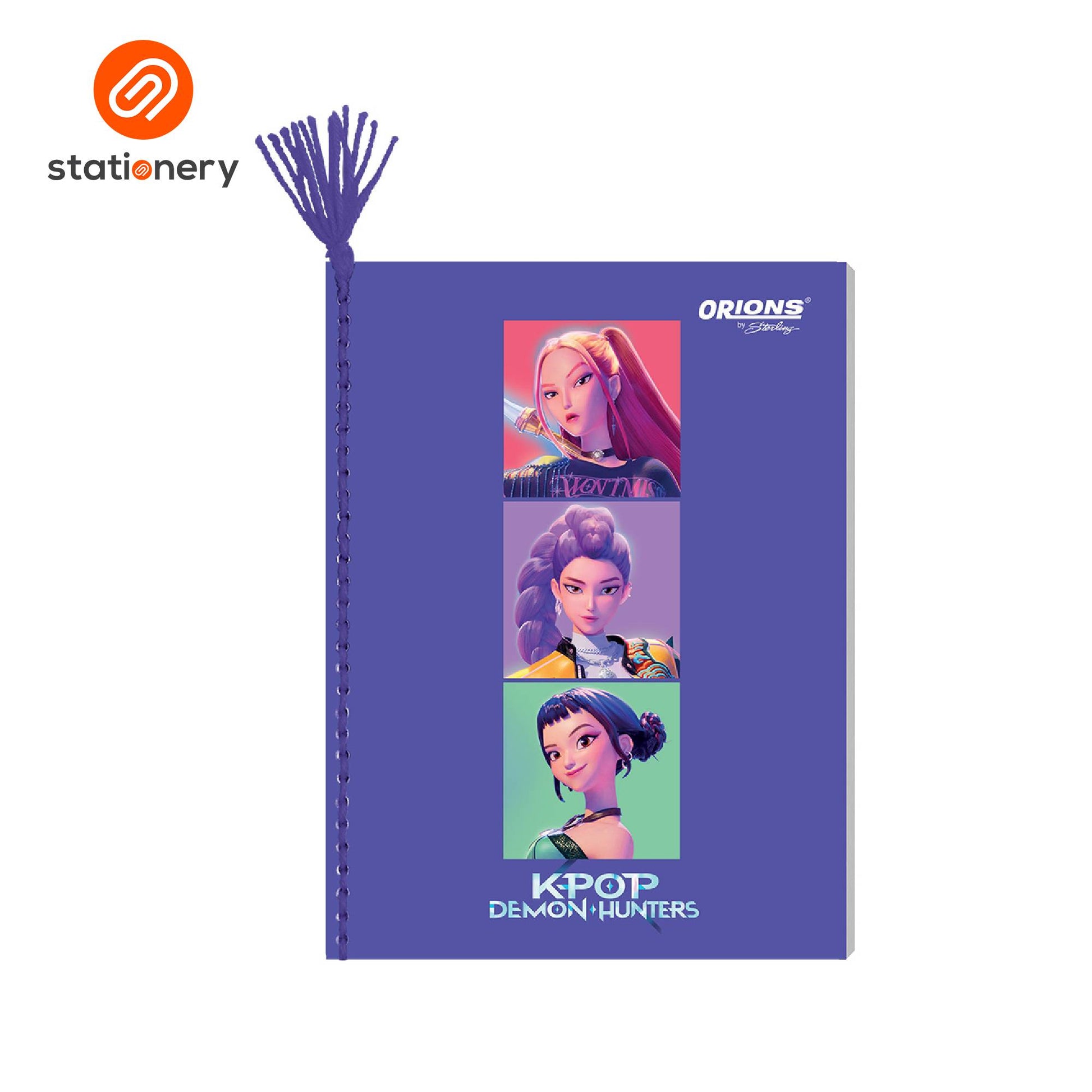 Orions K-Pop Demon Hunters Yarn Notebook 80lvs Pack of 5-7