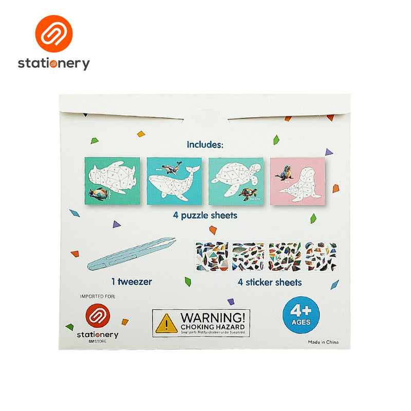 Sticker Mosaic Craft Set with Tweezers-zoom-