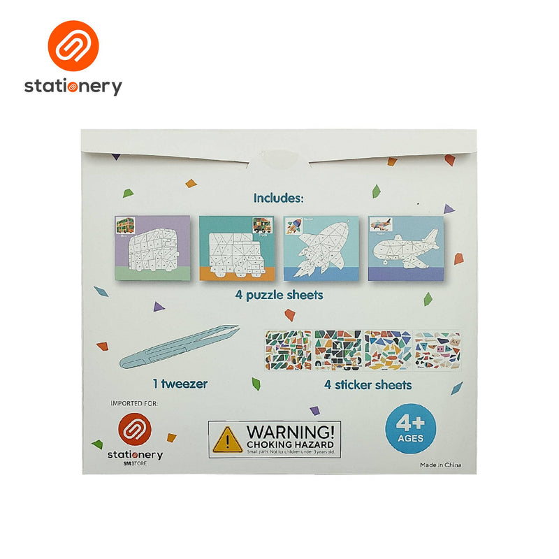 Sticker Mosaic Craft Set with Tweezers-zoom-
