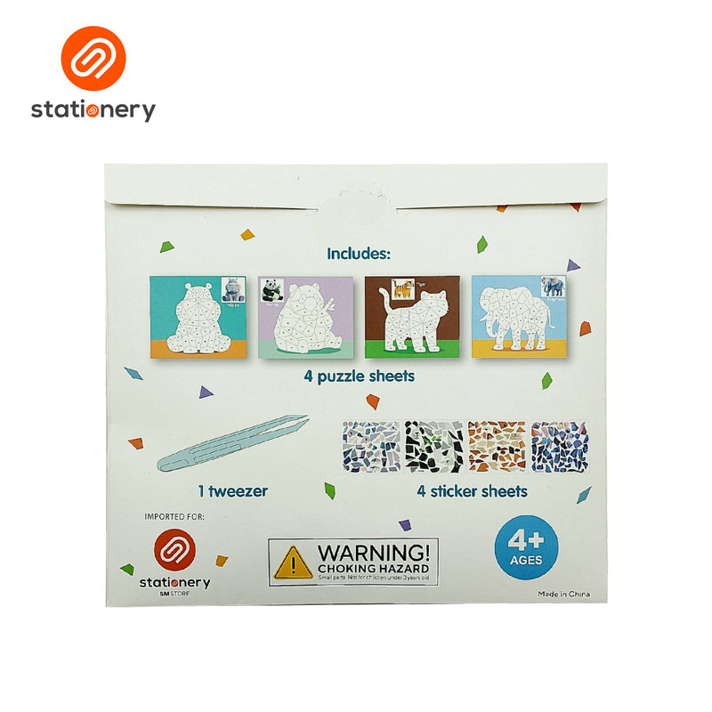 Sticker Mosaic Craft Set with Tweezers-zoom-