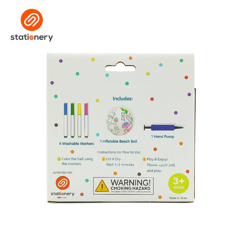 DIY Color Your Own Inflatable Beach Ball Kit-zoom-