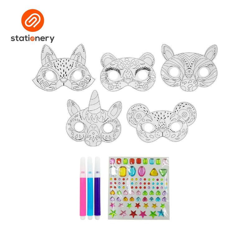 Shine & Color DIY Animal Mask Craft Kit-zoom-
