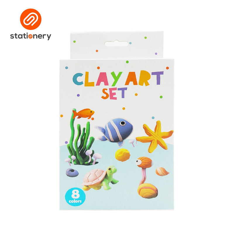 Clay Art Set with Molds and Sculpting (8 Colors)-zoom-